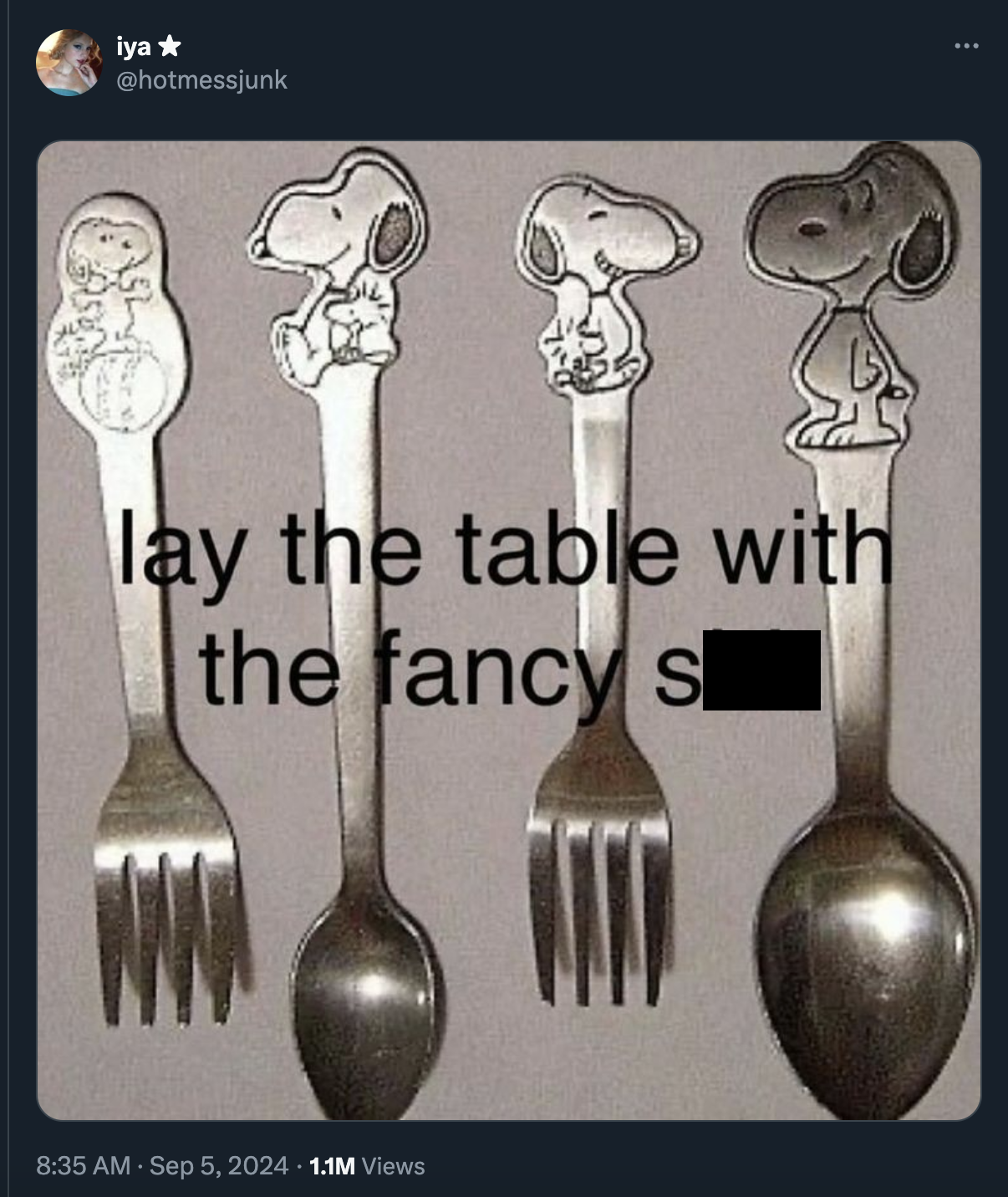 lay the table with the fancy shit snoopy - iya lay the table with the fancy s 1.1M Views